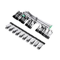 Darkroom Film Negative Drying Hanging Rack Frame 10 Clips for 35mm 120/125 Foldable Hanger Windproof Accessories 1 black