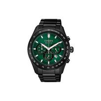 Citizen Eco-Drive Aurora Kvarcinis Laikrodis Vyriški Laikrodžiai Žalias CA4455-86X Regular Watch Box,Green Dial Black Strap black