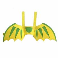Adjustable Pet Dragon Wings Role Playing Dog Halloween Costumes Cat Cosplay Wings  Party Decoration 6.30x18.50 in geltona