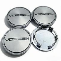 4pcs Vossen Logo Emblem Car Wheel Center Caps 69MM 56MM Wheels Hub Dust Cap Rim Hubcaps Dustproof Cover Replace Car Accessories Vossen Badge gray