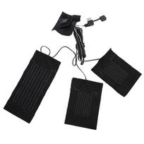 USB Electric Heating Pads Cloth Warming Heated Clothes Vest Jacket Pads Heater Sheet black