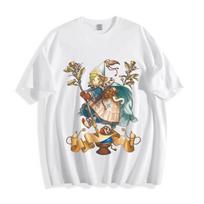 Tongari Boushi no Atelier Coco Magical Witch Anime T-Shirt - Unisex Tee M white