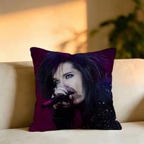 Tokio Hotel Bill Kaulitz Square DoubleSided printed Pillow Case Bedroom Bedside Pillow Sofa Cushion Cover 30cmx30cm(12x12Inch)