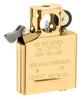 Klasikinis Pypkės įdėklas Geltona Liepsna Zippo žiebtuvėliui, Gold Flashed