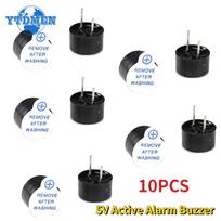 10PCS 5V Active Buzzer Mini Magnetic Long Continous Beep Tone 9*5.5mm Alarm Ringer Active Piezo Buzzers, for Arduino juoda