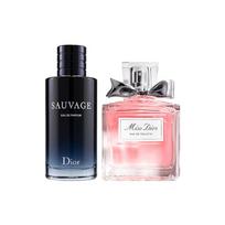 Dior Sauvage Eau de Parfum & Miss Dior Eau de Toilette Fragrance Set Sauvage Men's 60ml+Dio Miss Women's 50ml