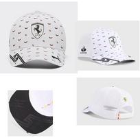 Fashion Outdoor Summer Racing Sport Hat Baseball Cap Adjustable Sunscreen Hat For Ferrari Teams SJ Scuderia LaFerrari Daytona F8 white