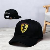 Beisbolo kepuraitė su siuvinėjimu, reguliuojama, autosporto kepuraitė, apsauga nuo saulės, sportinė kepuraitė, skirta Ferrari Roma 488 Portofino F8 Roma Spider SF90 white