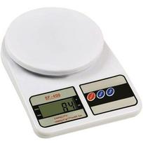 Virtuvinės svarstyklės Elektroninės virtuvės svarstyklės – LCD ekranas, 10 kg, baltos