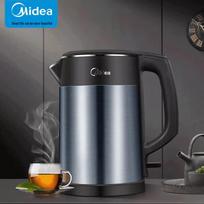 Midea 1.5L Stainless Steel Electric Kettle CN plug (adapter included) gray