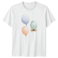 Watercolor Balloons Party Celebrations Unisex Unisex Graphic Unisex T Shirt S white
