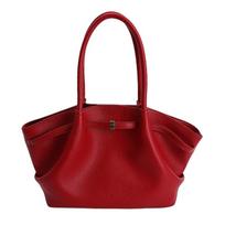 Trendy 2026 Women's Large Capacity One-Shoulder Tote Bag - Light Luxury for Daily Commute black