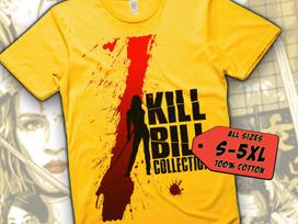 Kill Bill V33 T-Shirt Vintage YELLOW T-Shirt DTG Digital Print Sizes S M L XL 2XL 3XL 4XL 5XL 3XL