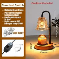Anti-Glare Electric Wax Warmer with Timer and Dimmer Wax Melt Warmer  Scented Candles EU Plug-with Dimmer white