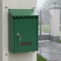 Metalinis pašto dėžutė Atspari oro sąlygoms Lauko su raktu Užrakinamos Laiškų dėžutė Vilos savininkams, Vartams, Verandai Green Tx0080 blue