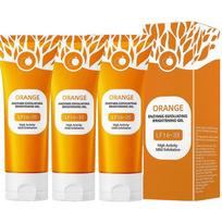 3pcs Orange Enzymes Exfoliating Brightening Gel Moisturizing Smoothing Tighten Pores Whitening Brightening Exfoliating Peeling Gel less