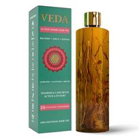 Veda Ajurvedinis Šalto Spaudimo Plaukų Aliejus | Aliejus, Praturtintas Ajurvediniais Jadi Butis | 200ml brown
