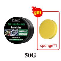 Car Headlight Restoration Polishing Kit - Scratch Remover & Oxidation Cleaner Repair Paste for Headlamp Assembly yellow