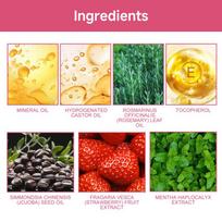 Strawberry Mint Hair Oil Natural Growth Nourishing Dry Damaged Hair Strengthening And Scalp Rejuvenation one size pink