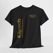 Klipsch Audio Graphic T-Shirt, Keepers of the Sound Vintage Tee, Retro Music Lover Shirt, Audiophile Gift Idea, Unisex Streetwear 120 black