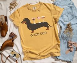 Funny Dachshund Shirt for Dog Parent, Doxie Mom Espresso Martini Comfort Colors T-shirt, Wiener Dog Cocktail Graphic Tee, Gift for Dog Lover XL