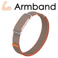 Nylon Bicep Strap for Google Fitbit Air Band Fitness Tracker Bicep Training Strap Replacement Armband for Google Fitbit Air Band Google Fitbit Air gray