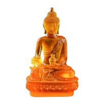Resin Craft Medicine Buddha Statue Zen Ornaments Pharmacist Buddhist Sculpture  Home oranžinė