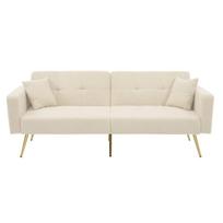 Miegamas sofa, reguliuojamas kampas, auksinės kojos, 175x64x72cm, 1 vnt