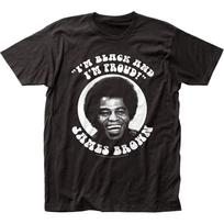 James Brown Juodas Ir Didžiuojasi Vyriški Marškinėliai Funk Soul Muzika Klasikinės Grupės Marškinėliai Juodi L black