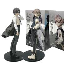 FuRyu Bungo Stray Dogs 18cm Dazai Osamu Anime Figure Japanese Cartoon Figurine Collection Gift gray