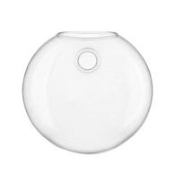 Sieninė stiklinė gėlių vazoninė, skaidri gėlių vaza hidroponikai, sieninis terariumas, dauginimo stotelė voniai, namų biurui, svetainei 1pc white