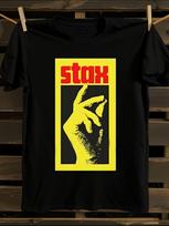 Northern Soul Stax Records Logo Tshirt L yellow
