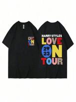 25 New Harry Style Loves Touring Summer 's And 's 100% Cotton T-Shirt Short Sleeve Y2k Hip Hop Street Casual Fashion S įvairiaspalvis