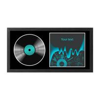 Collectible CD Frame Display Case Wall Mountable Cd Wall Display CD Display Frame  Music Lovers juoda