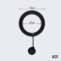 New Plastic Self Floating Fixed-Point Feeder Square Non-toxic Fish Feeding Ring Round Carp Match Feeders Aquarium Feeding gray