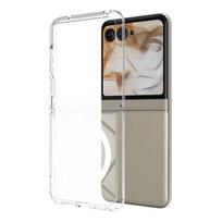 For Motorola MOTO Razr 50 60, Razr 2024 2025 Magnetic Case ELVEV Anti-drop Hard PC TPU Matte Transparent Phone Cover Motorola Razr 2025 skaidri