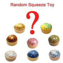 Blind Box Simulated Stuffed Bun Squishy, Slow Rebound Squeeze Toy Antistress Relaxing Happy Relief Toy red