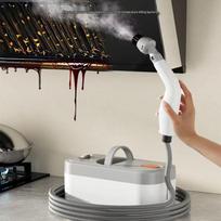 Compact High-Pressure Steam Cleaner for Kitchen Oil and Fume Removal EU Plug white