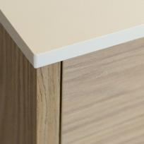 HPL bathroom countertop for a 60cm cabinet 60.5x45cm Snow White (8685SU)