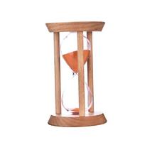 Wooden Round Hourglass Timers No Deformation Timer Creative Wooden Hourglass  Kitchen Red-1 Minute