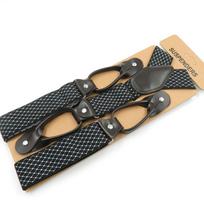 Multiple Styles Y-Back Suspenders Heavy Duty Elastic Suspenders Leather Suspenders  Party Type-B beige