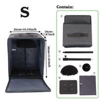 Wig Storage Bag Hand Carry Portable Wig Packaging Box for Toupee Lace Closure Frontal Dustproof Holder for Gift Travel Use A1 gray