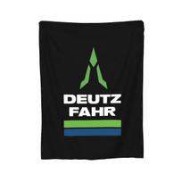 Deutz Fahr Logo Merchandise Blankets Soft Warm Flannel Throw Blanket Bedspread for Bed Living room Picnic Travel Home Sofa Size: 75*100cm, Weight: 230 GSM gray