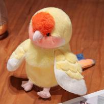 20cm Kawaii Paukščio Pliušiniai Žaislai Dirbtinio Paukščio Pliušinė Lėlė Miela Realistiška Papūga Žvirblis Pliušinė Rankinė Lėlė Vaikams Gimtadienio Kalėdų Dovanos 20cm brown