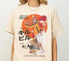Unisex Kill Bill Movie Shirt - Uma Thurman Shirt,Quentin Tarantino Tshirt,Vintage Movie Shirt,Kill Bill Tshirt,Lucy Liu S orange