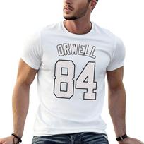 George Orwell 1984 Tshirt Unisex T Shirt Cotton 100 T Shirts For Unisex Slim Fit Unisex T Shirts High Quality Luxury Brand Tshirt S white