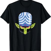Mojo Jojo Big Face Angry Mood Logo T-Shirt S juoda