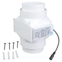 Low Noise Inline Exhaust Air Fan Suitable For Continuous Ventilation In Attics & Greenhouses Shoe Cabinets Heat Transfer 1