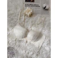 Underwear women's big breasts show small exquisite lace ultra-thin breathable hole cup gathered side closed no steel ring bra 85 (for 38bc) balta