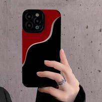 Black Red Silicone Leather Case For Samsung Galaxy A53 A32 A52 A31 A54 5G A34 A51 A23 A71 A72 A73 A14 A13 A12 S21 S22 Plus Cover S23 Ultra brown
